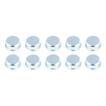 Load image into Gallery viewer, CURT 693795 Press-In Dust Cap, 2.45" Diam., 5,200-6,000-lb. Axles, Non-Lubed, 10-Pack