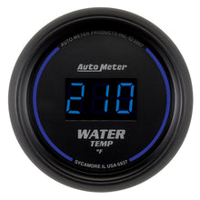 Load image into Gallery viewer, AutoMeter 6937 GAUGE, WATER TEMP, 2 1/16", 340?F, DIGITAL, BLACK DIAL W/ BLUE LED