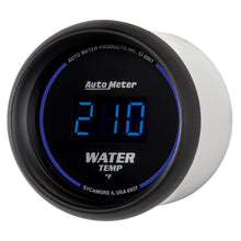 Load image into Gallery viewer, AutoMeter 6937 GAUGE, WATER TEMP, 2 1/16", 340?F, DIGITAL, BLACK DIAL W/ BLUE LED
