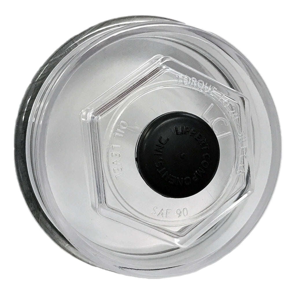 CURT 693935 Trailer Axle Oil and Dust Cap - 10,000 to 16,000 lbs. Clear