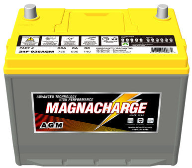 Magnacharge 24F-925AGM Battery, AGM, BCI Group 24F, CCA 750