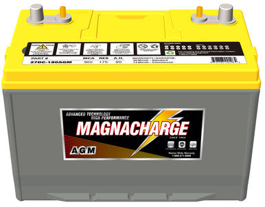 Magnacharge 27DC-180AGM Deep Cycle Battery, AGM, BCI Group 27, CCA 900