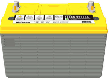 Magnacharge 31DC-205AGM Deep Cycle Battery, AGM, CCA 1140