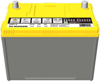 Magnacharge 34-850AGM Battery, AGM, BCI Group 34, CCA 750