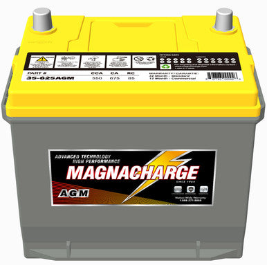 Magnacharge 35-625AGM Battery, AGM, BCI Group 35, CCA 550