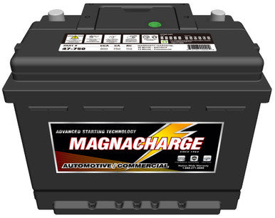 Magnacharge 47-750 Battery, Top Terminal, BCI Group 47, CCA 600