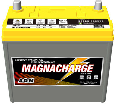 Magnacharge 51R-530AGM Battery, AGM, BCI Group 51R, CCA 430