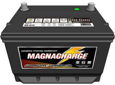 Magnacharge 58-675 Battery, Top Terminal, BCI Group 58, CCA 560