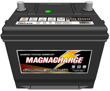 Magnacharge 70DT-675 Battery, Dual Terminal (Top/Side), BCI Group 70, CCA 500