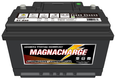Magnacharge 91-820 Battery, Top Terminal, BCI Group 91, CCA 630