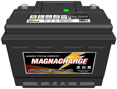 Magnacharge 96R-675 Battery, Top Terminal, BCI Group 96R, CCA 590