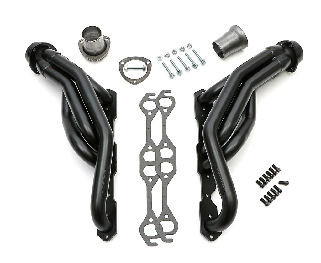 Hedman Hedders 69433 BLACK MID-LENGTH HEADERS For '88-98 1/2-3/4 TON GM TRUCKS 5.0-5.7L for Select Chevrolet C1500, Chevrolet C1500 Suburban, Chevrolet C2500, Chevrolet C2500 Suburban, Chevrolet K1500, Chevrolet K1500 Suburban, Chevrolet K2500, Chevrolet
