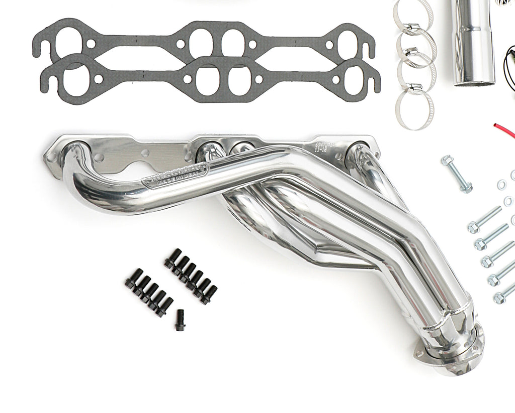 Hedman Hedders 69476 SILVER MID-LENGTH E.O. HEADERS, 88-98 1/2-3/4 TON GM TRUCKS 5.0-5.7L for Select Chevrolet C1500, Chevrolet C1500 Suburban, Chevrolet C2500, Chevrolet C2500 Suburban, Chevrolet K1500, Chevrolet K1500 Suburban, Chevrolet K2500,
