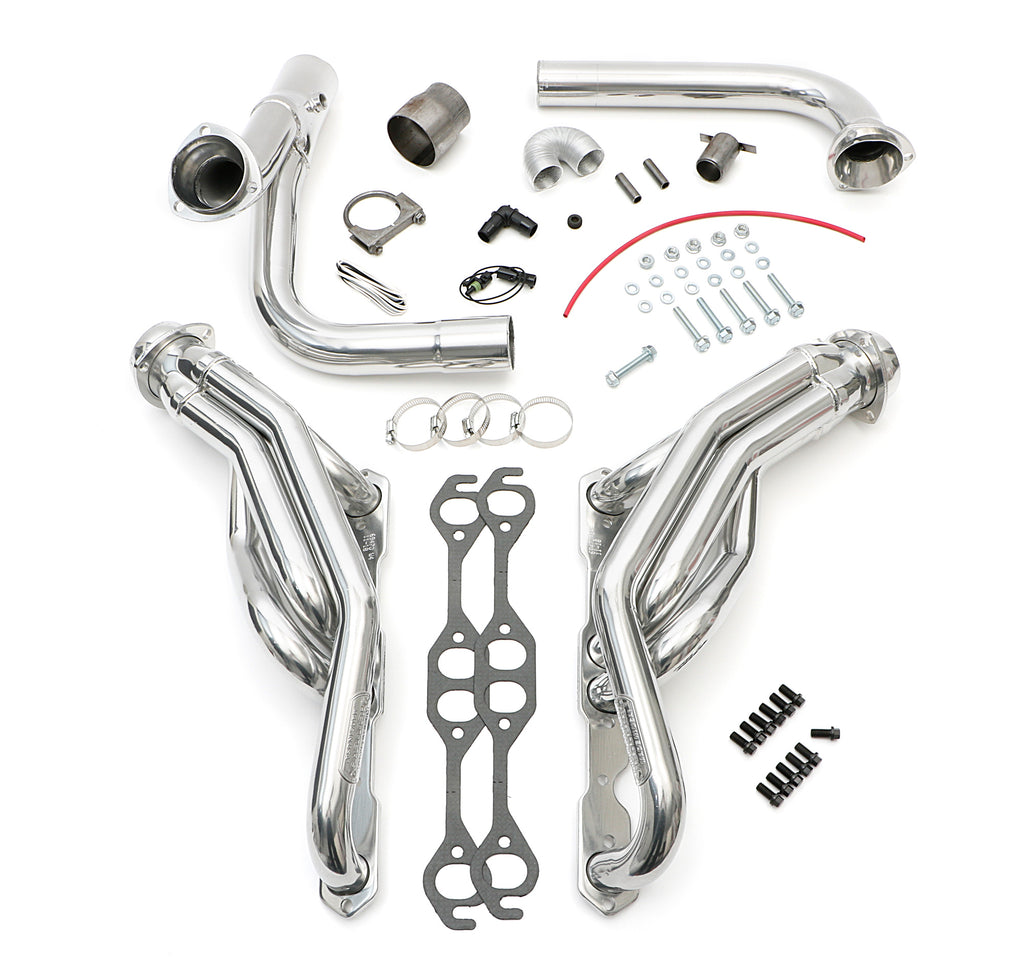 Hedman Hedders 69476 SILVER MID-LENGTH E.O. HEADERS, 88-98 1/2-3/4 TON GM TRUCKS 5.0-5.7L for Select Chevrolet C1500, Chevrolet C1500 Suburban, Chevrolet C2500, Chevrolet C2500 Suburban, Chevrolet K1500, Chevrolet K1500 Suburban, Chevrolet K2500,
