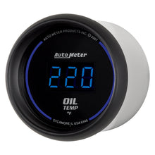 Load image into Gallery viewer, AutoMeter 6948 GAUGE, OIL TEMP, 2 1/16", 340?F, DIGITAL, BLACK DIAL W/ BLUE LED