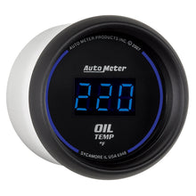 Load image into Gallery viewer, AutoMeter 6948 GAUGE, OIL TEMP, 2 1/16", 340?F, DIGITAL, BLACK DIAL W/ BLUE LED