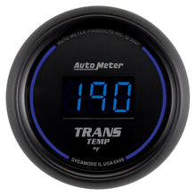Load image into Gallery viewer, AutoMeter 6949 GAUGE, TRANS TEMP, 2 1/16", 340?F, DIGITAL, BLACK DIAL W/ BLUE LED