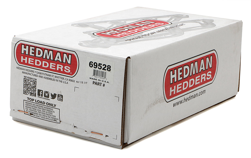 Hedman Hedders 69528 Heavy-Duty ELITE 1-1/2 in. Mid-Length Swap Headers For SB Chevy into 2WD S10 for Select GMC Jimmy