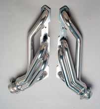 Load image into Gallery viewer, Hedman Hedders 69536 Silver 1-1/2 in. Mid-Length Swap Headers, SB Chevy (with ANGLE PLUGS) in 2WD S10 for Select GMC Jimmy