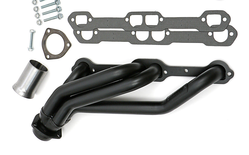 Hedman Hedders 69539 D-PORT, 1-1/2 in. Mid-Length, Engine Swap Headers For SB Chevy in 2WD S10 for Select GMC Jimmy