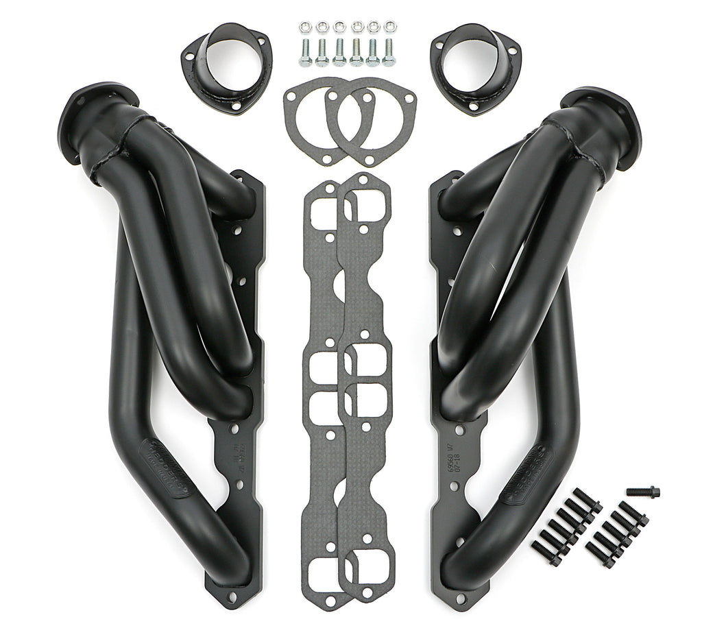Hedman Hedders 69563 Black 1-3/4 in. Mid-Length Swap Headers For SB Chevy into 2WD S10 for Select GMC Jimmy