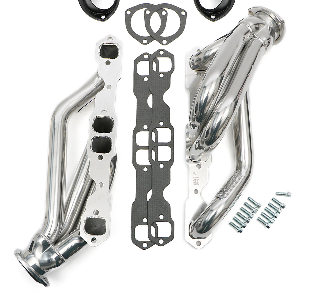 Hedman Hedders 69566 Silver 1-3/4 in Mid-Length Swap Headers For SB Chevy into 2WD S10 for Select GMC Jimmy