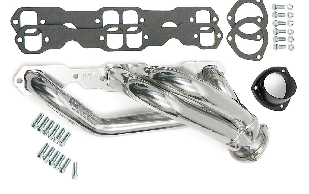 Hedman Hedders 69566 Silver 1-3/4 in Mid-Length Swap Headers For SB Chevy into 2WD S10 for Select GMC Jimmy