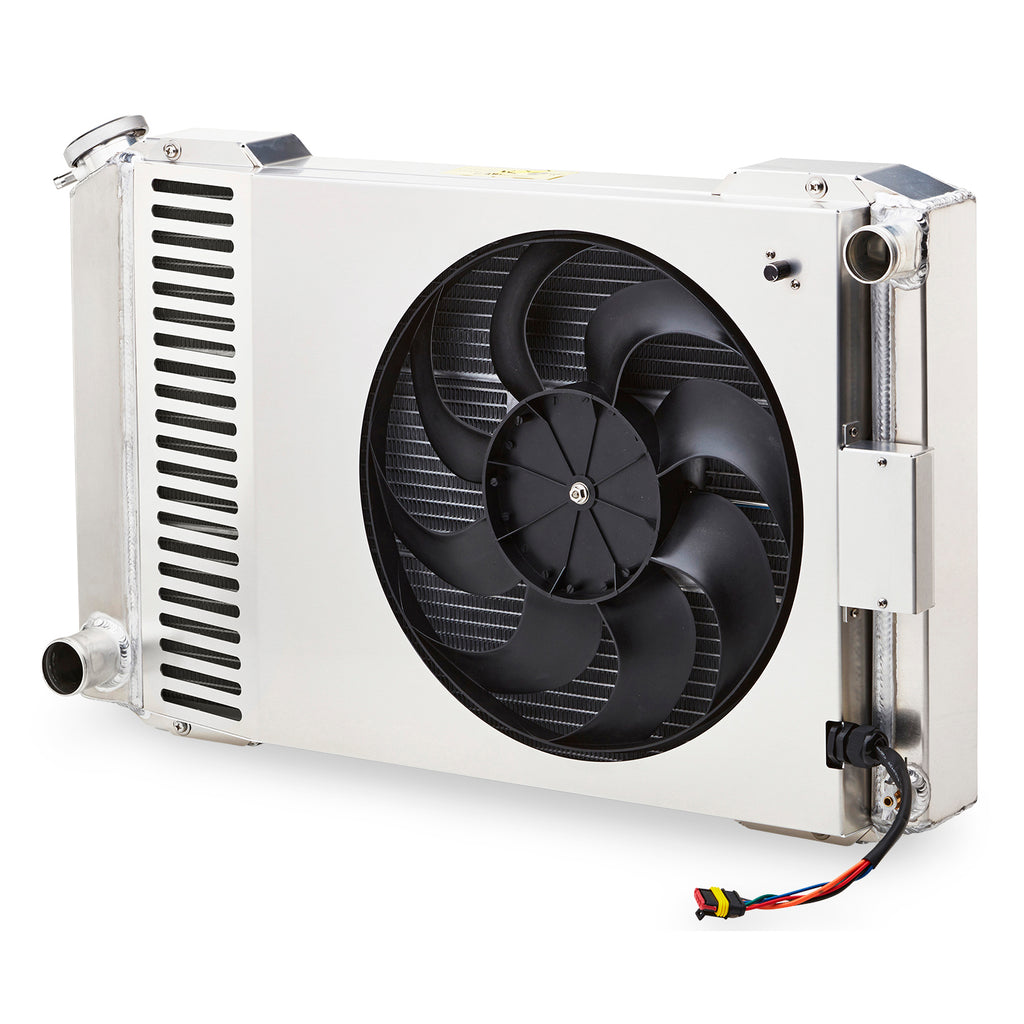 Proform 69590-26 Slim-Fit Radiator System, Universal, Ford Style, 26-inch Core, Manual Trans
