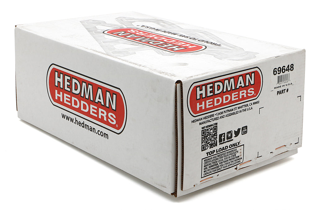 Hedman Hedders 69648 HD Silver Mid-Length Swap Headers For SB Chevy in 87-95 Wrangler for Select Jeep Wrangler