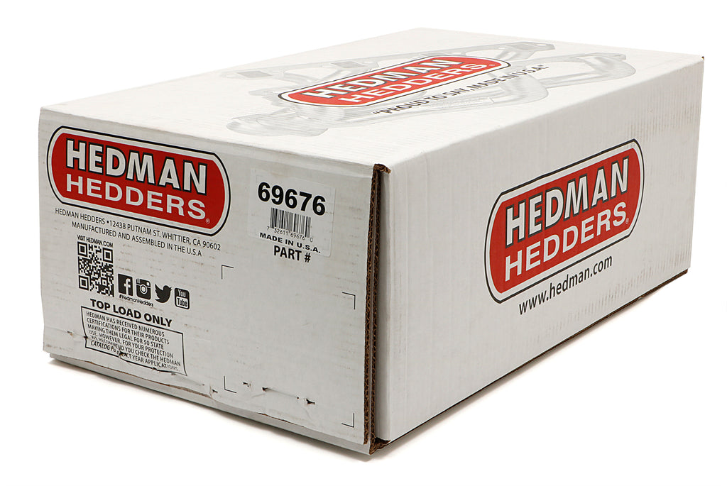Hedman Hedders 69676 Silver Mid-Length Swap Headers For SB Chevy in 76-86 JEEP CJ for Select Jeep CJ5, Jeep CJ7