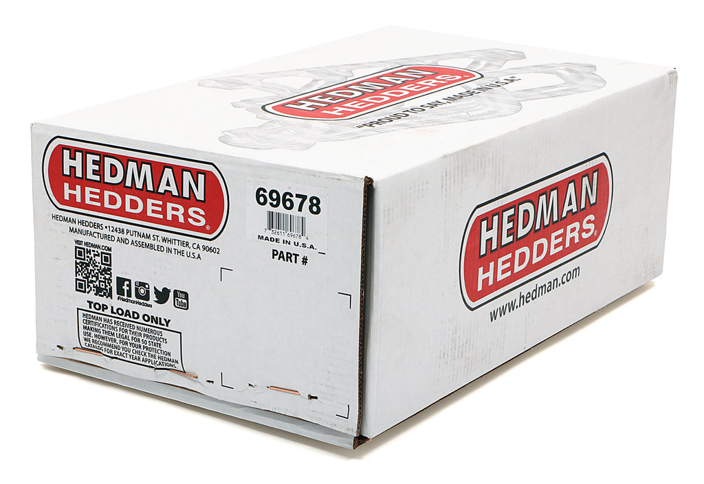 Hedman Hedders 69678 H.D. Silver Mid-Length Swap Headers For SB Chevy in 76-86 JEEP CJ for Select Jeep CJ5, Jeep CJ7