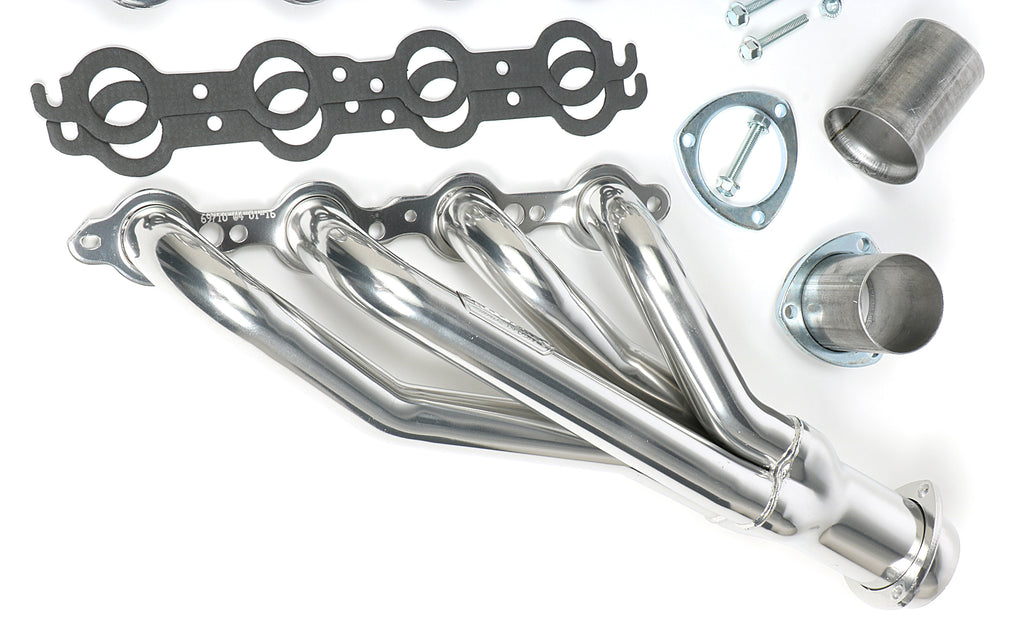 Hedman Hedders 69716 Silver Mid-Length LS Swap Headers For 67-87 GM 2WD Truck/Suburban for Select GMC C25/C2500 Suburban