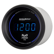 Load image into Gallery viewer, AutoMeter 6974 GAUGE, NITROUS PRESSURE, 2 1/16", 1600PSI, DIGITAL, BLACK DIAL W/ BLUE LED