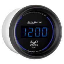 Load image into Gallery viewer, AutoMeter 6974 GAUGE, NITROUS PRESSURE, 2 1/16", 1600PSI, DIGITAL, BLACK DIAL W/ BLUE LED