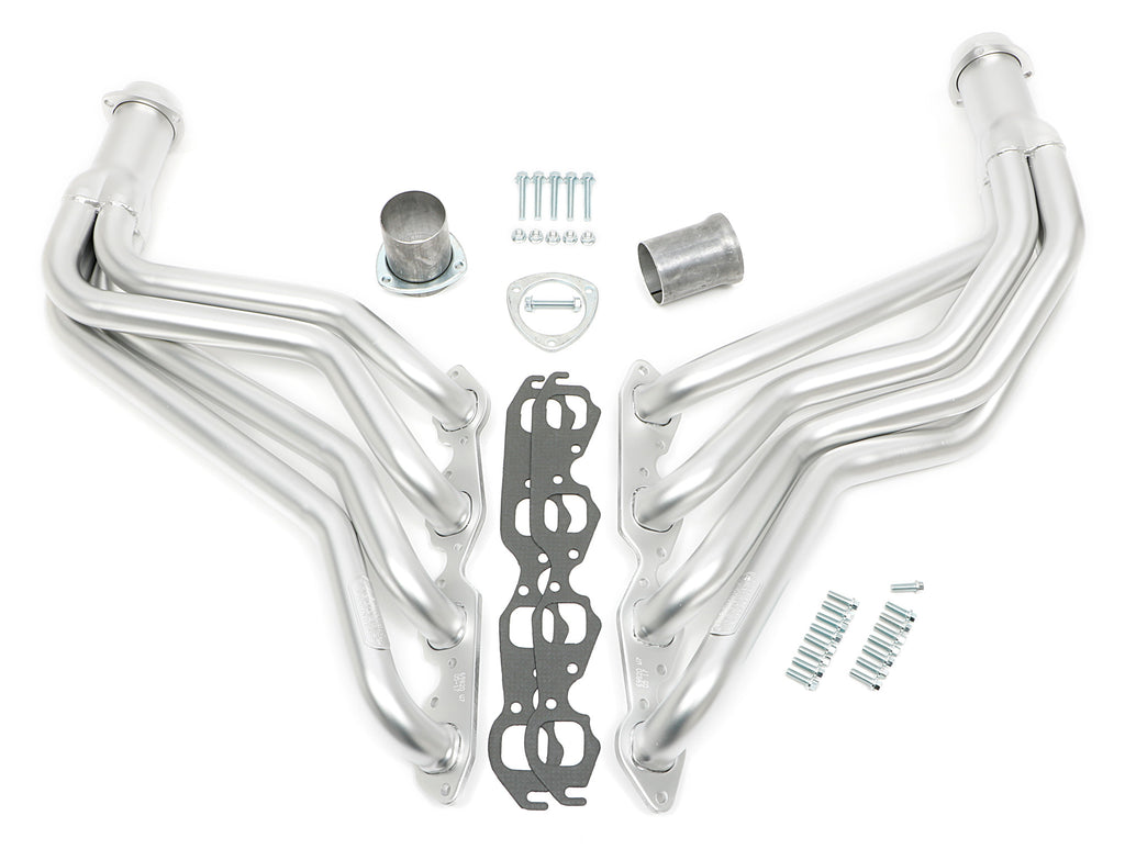 Hedman Hedders 69820 HD SILVER LONG-TUBE HEADERS For 67-91 GM TRUCK-SUV With 396-502 for Select Chevrolet Blazer, Chevrolet C10, Chevrolet C10 Pickup, Chevrolet C1500, Chevrolet C20, Chevrolet C20 Pickup, Chevrolet C20 Suburban, Chevrolet C2500,