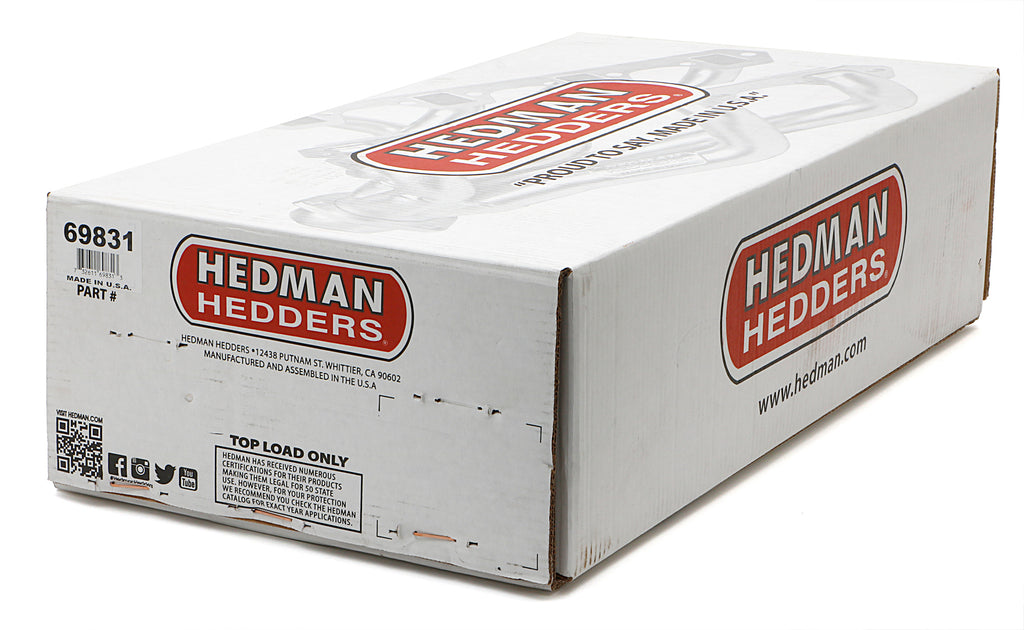Hedman Hedders 69831 HD SILVER LONG-TUBE E.O. HEADERS For 67-91 GM 4WD SB TRUCKS With A.I.R. for Select Chevrolet Blazer, Chevrolet K10, Chevrolet K10 Pickup, Chevrolet K10 Suburban, Chevrolet K1500, Chevrolet K20, Chevrolet K20 Pickup, Chevrolet K20