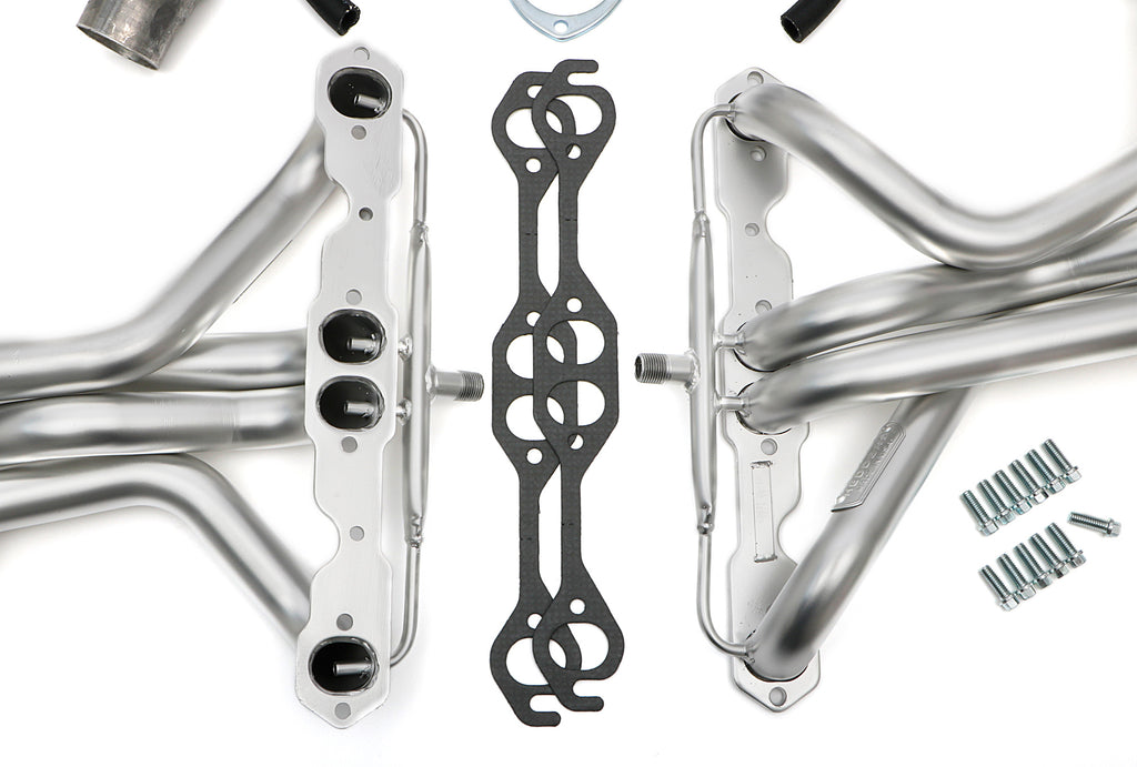 Hedman Hedders 69831 HD SILVER LONG-TUBE E.O. HEADERS For 67-91 GM 4WD SB TRUCKS With A.I.R. for Select Chevrolet Blazer, Chevrolet K10, Chevrolet K10 Pickup, Chevrolet K10 Suburban, Chevrolet K1500, Chevrolet K20, Chevrolet K20 Pickup, Chevrolet K20