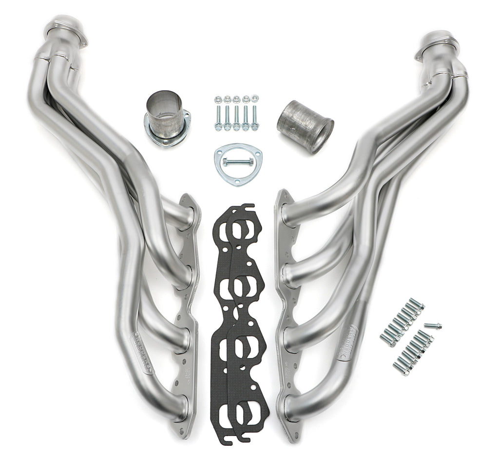 Hedman Hedders 69850 HD Silver Long-Tube Headers For '88-95 GM 2WD 25-3500 7.4L Trucks for Select Chevrolet C2500, Chevrolet C3500, Chevrolet R20, Chevrolet R2500, Chevrolet R30, Chevrolet R3500, GMC C2500, GMC C3500, GMC R2500, GMC R3500
