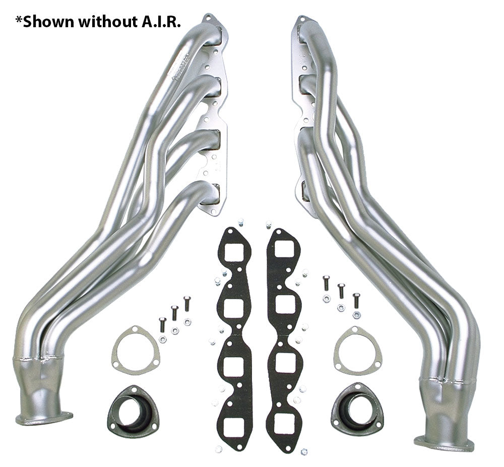 Hedman Hedders 69851 HD SILVER LONG-TUBE E.O. HEADERS For 88-95 GM 2WD 7.4L TRUCKS With A.I.R. for Select Chevrolet C1500, Chevrolet C2500, Chevrolet C3500, GMC C2500, GMC C3500