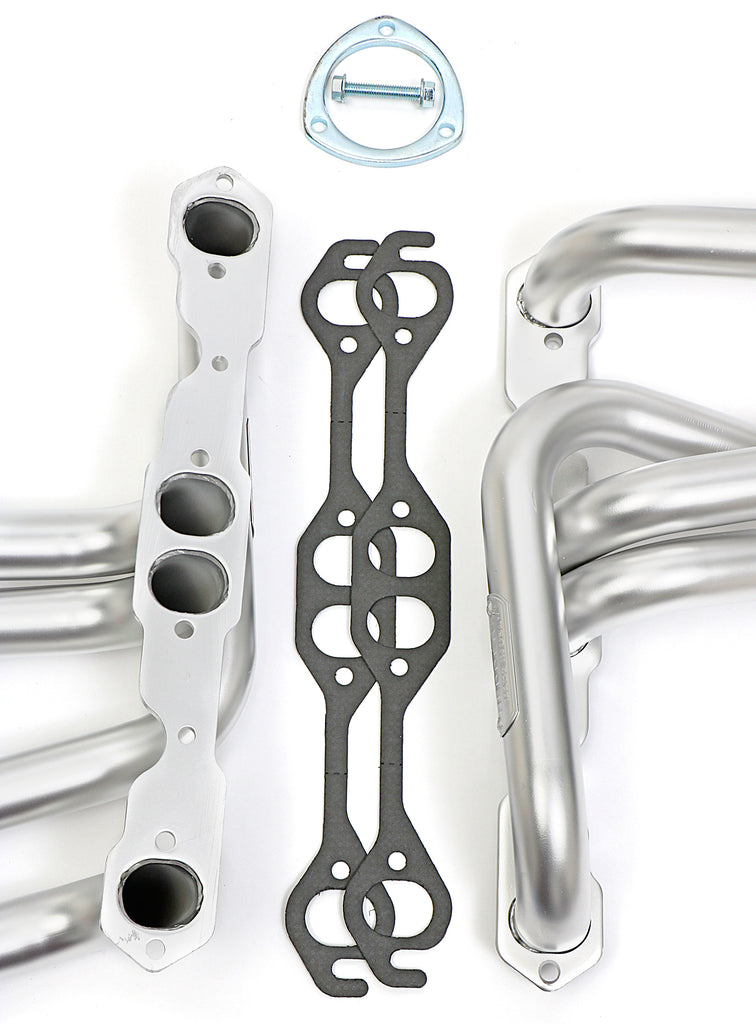 Hedman Hedders 69892 HD Silver Long-Tube Clutch Headers For 67-91 GM 283-400 Truck/SUV for Select Chevrolet C10, Chevrolet C10 Pickup, Chevrolet C10 Suburban, Chevrolet C20, Chevrolet C20 Pickup, Chevrolet C20 Suburban, Chevrolet C30, Chevrolet C30