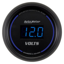 Load image into Gallery viewer, AutoMeter 6993 GAUGE, VOLTMETER, 2 1/16", 18V, DIGITAL, BLACK DIAL W/ BLUE LED