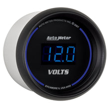 Load image into Gallery viewer, AutoMeter 6993 GAUGE, VOLTMETER, 2 1/16", 18V, DIGITAL, BLACK DIAL W/ BLUE LED
