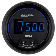 Load image into Gallery viewer, AutoMeter 6997 GAUGE, TACH, 3 3/8", 10K RPM, IN-DASH, DIGITAL, BLACK DIAL W/ BLUE LED