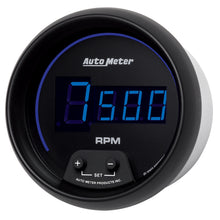 Load image into Gallery viewer, AutoMeter 6997 GAUGE, TACH, 3 3/8", 10K RPM, IN-DASH, DIGITAL, BLACK DIAL W/ BLUE LED