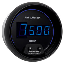 Load image into Gallery viewer, AutoMeter 6997 GAUGE, TACH, 3 3/8", 10K RPM, IN-DASH, DIGITAL, BLACK DIAL W/ BLUE LED