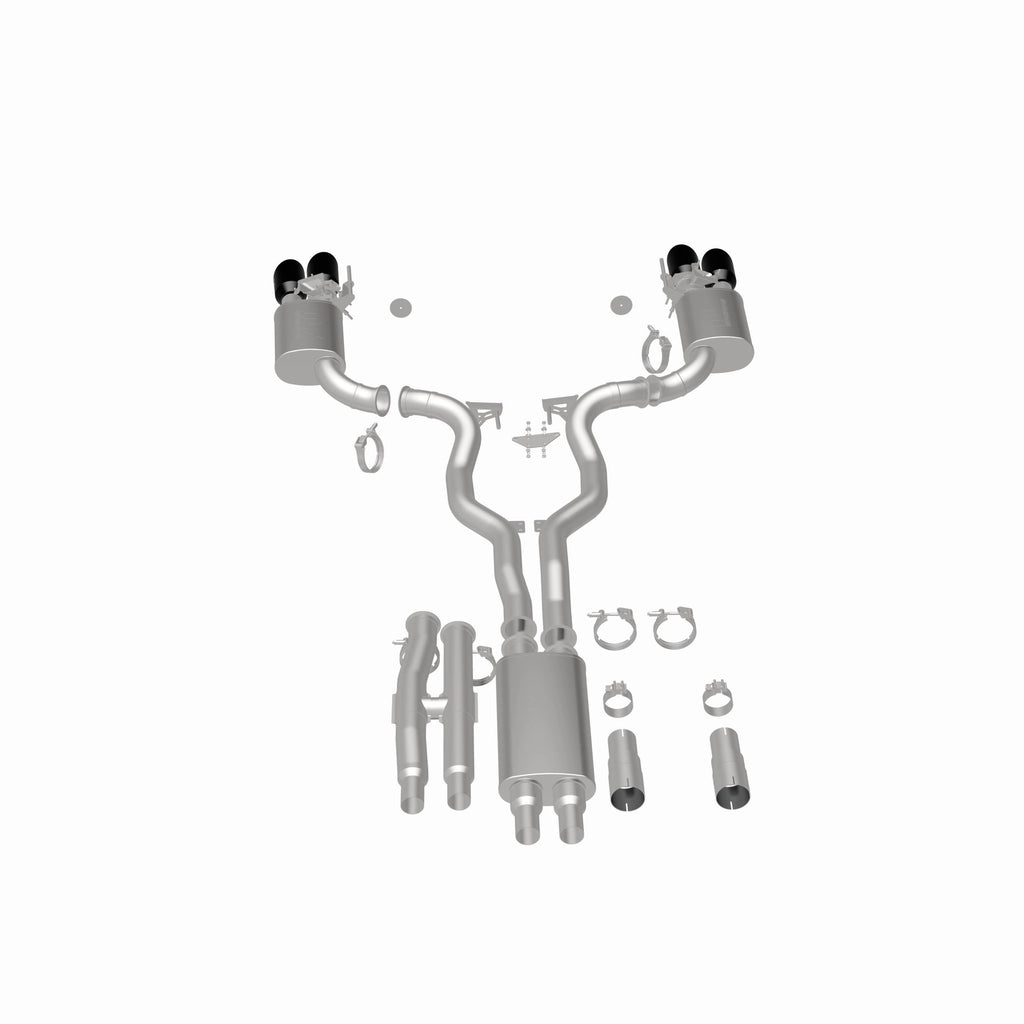 MagnaFlow Exhaust Products 19646 xMOD Series Black Chrome Tips Cat-Back System for Select Ford Mustang