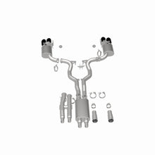 Load image into Gallery viewer, MagnaFlow Exhaust Products 19646 xMOD Series Black Chrome Tips Cat-Back System for Select Ford Mustang