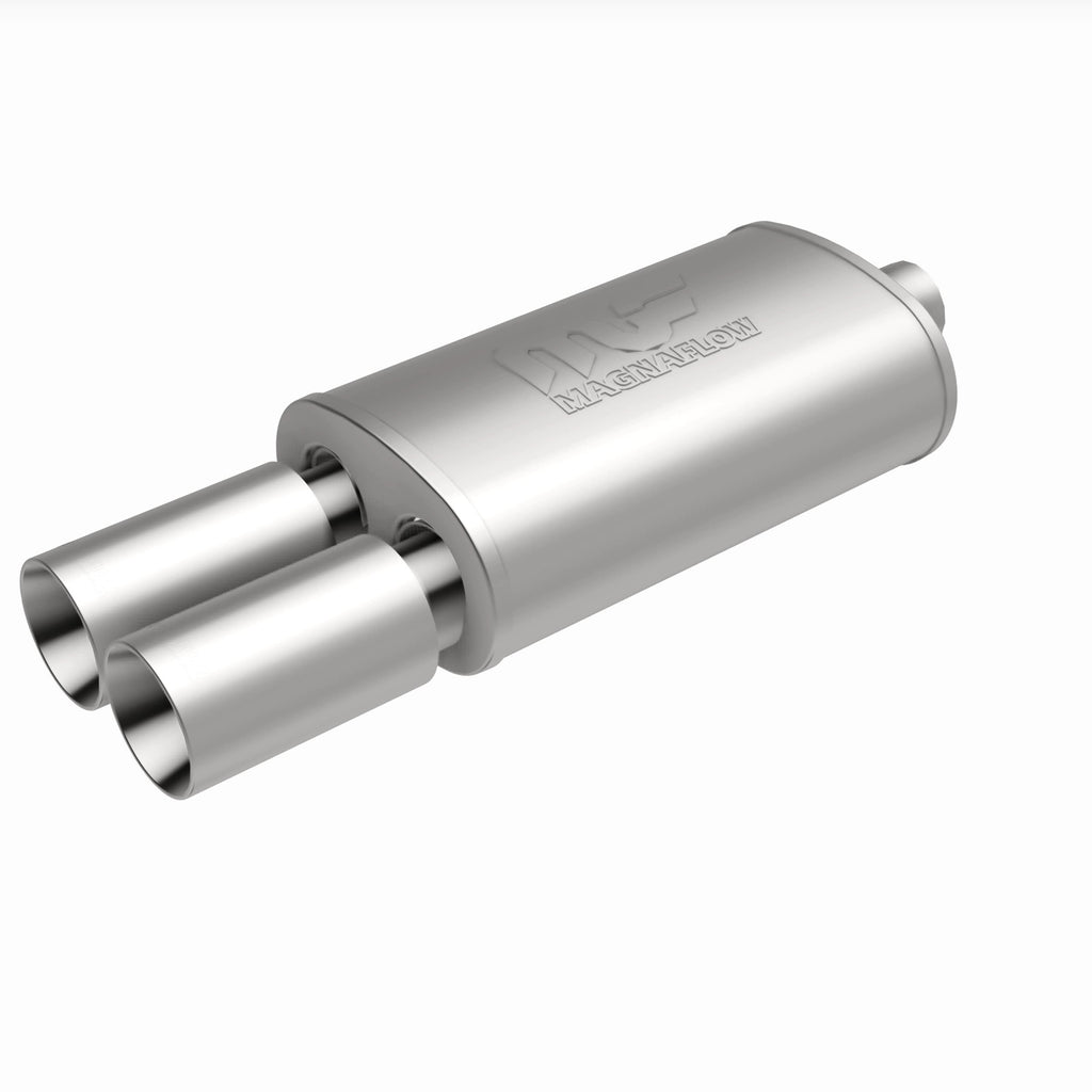 MagnaFlow Exhaust Products 14816 Straight-Through Performance Muffler; 2.25/3.5in. Center/Dual; 5x14x8 Body