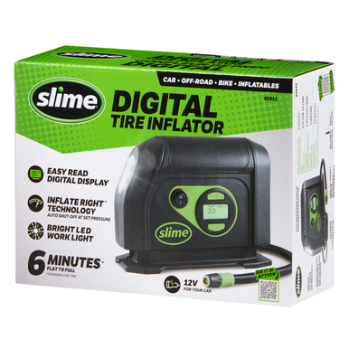 Slime 42012 12V Digital Tire Inflator With Led Light - 6 Minutes