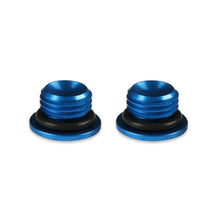 Load image into Gallery viewer, -6An-Low-Profile-Port-Plug,-Blue,-2Pk
